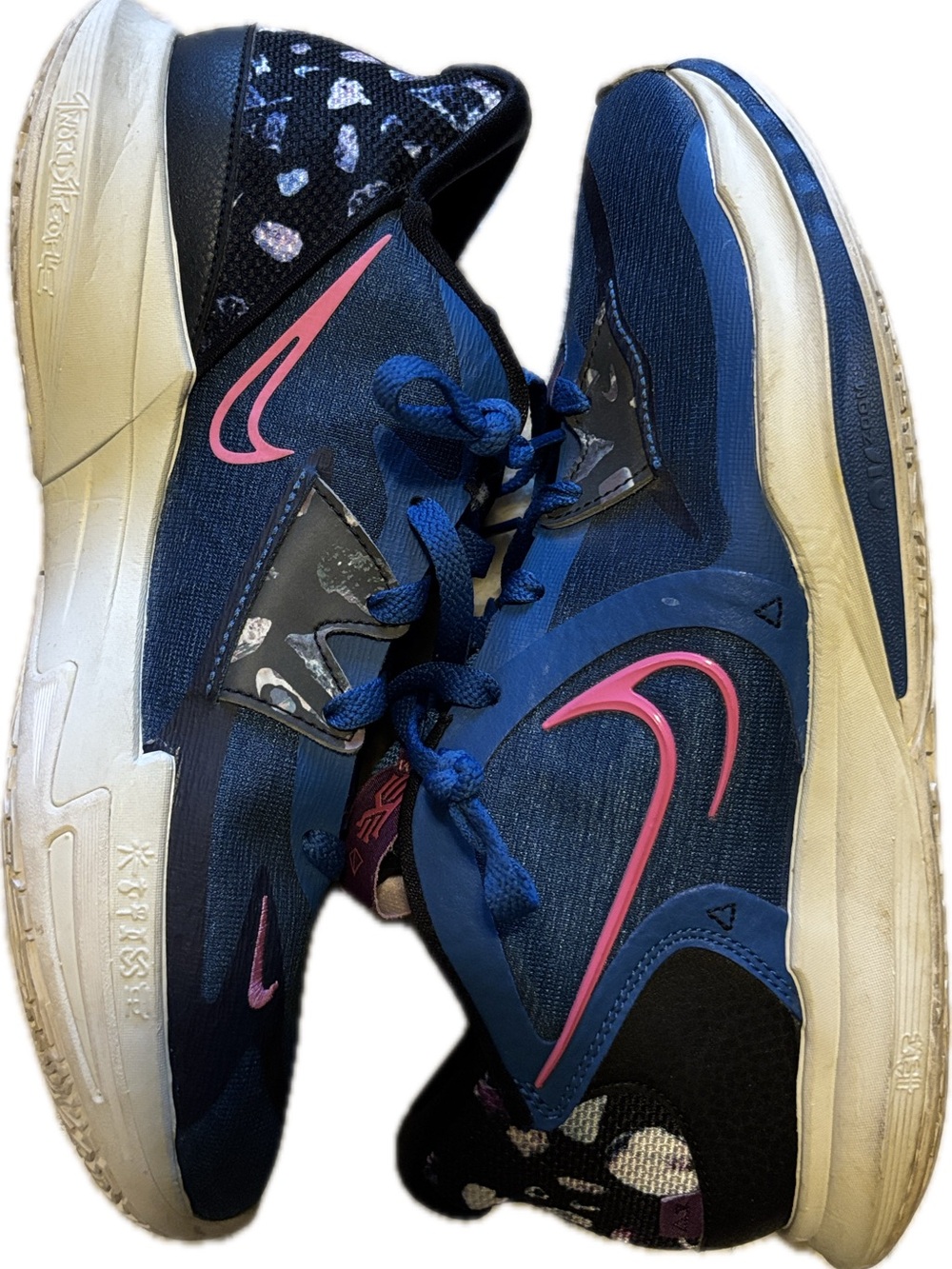 Nike Navy and Pink Running Sneakers
